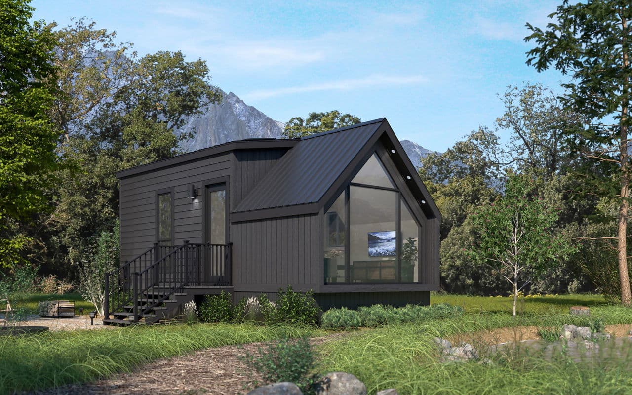 Ata-01 elevation and exterior home features