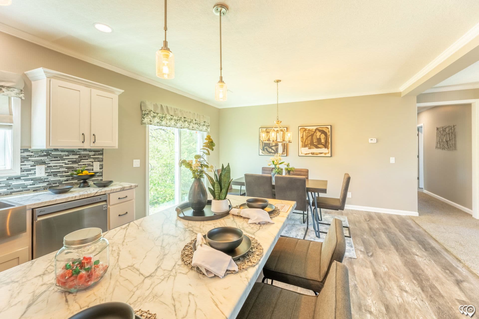 The grove kitchen home features