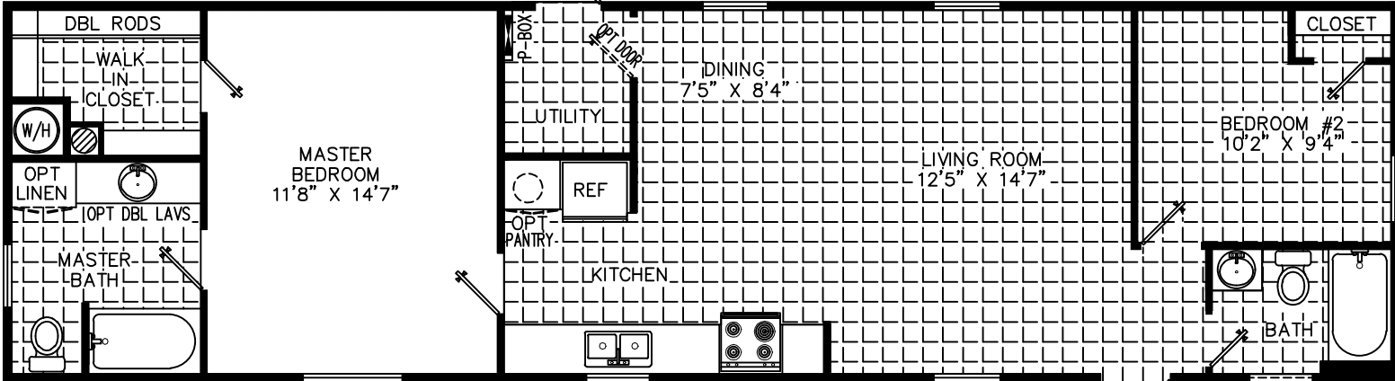 Willie floor plan home features