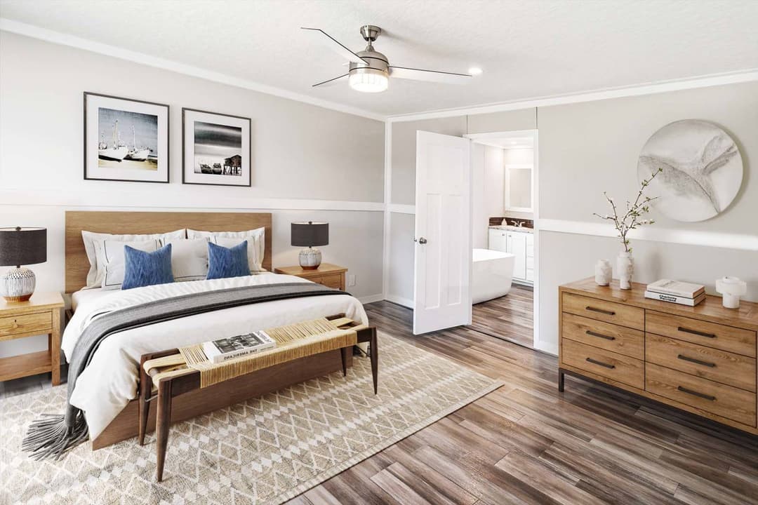 The justice bedroom home features