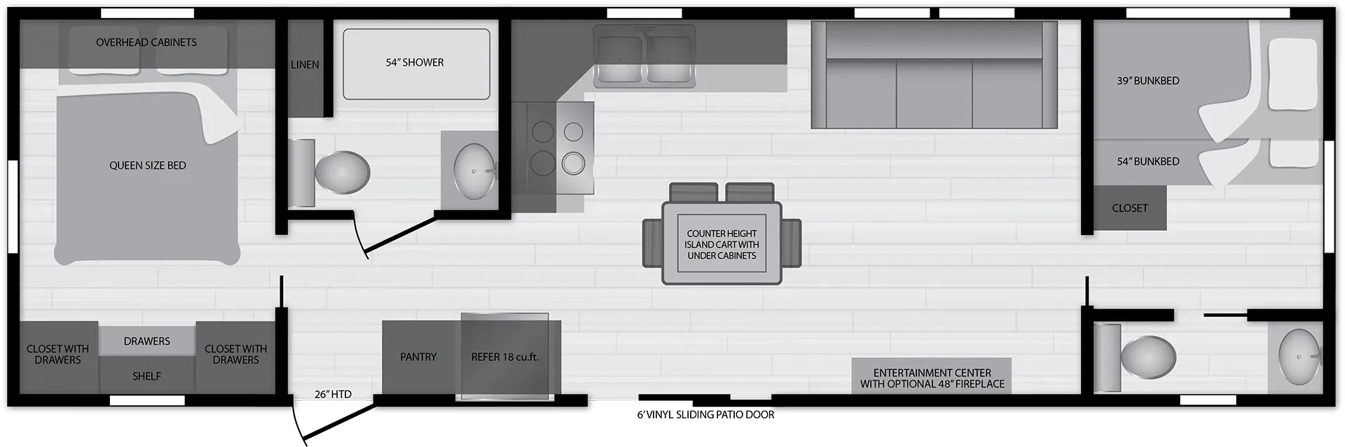 Island 6234 floor plan home features