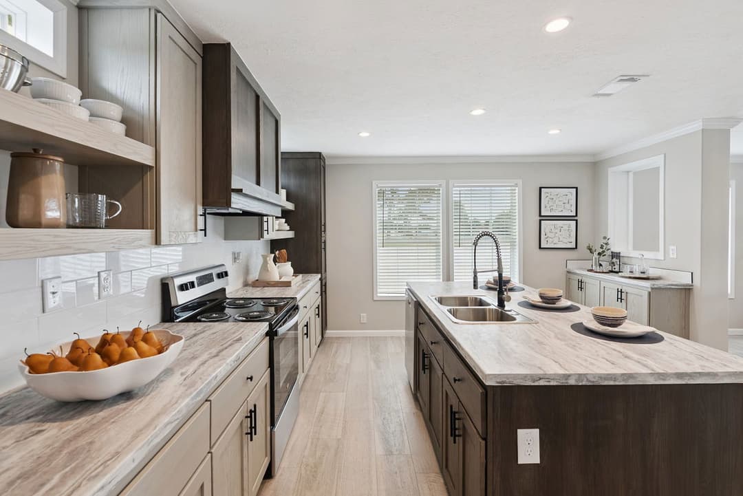 Driftwood kitchen home features