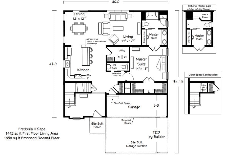 Fredonia ii floor plan home features