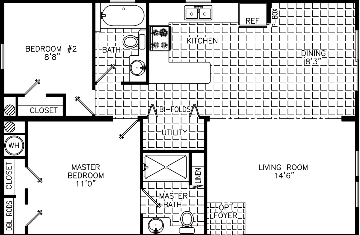 Crown conch 2435 floor plan home features