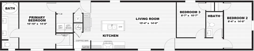 Zion floor plan home features