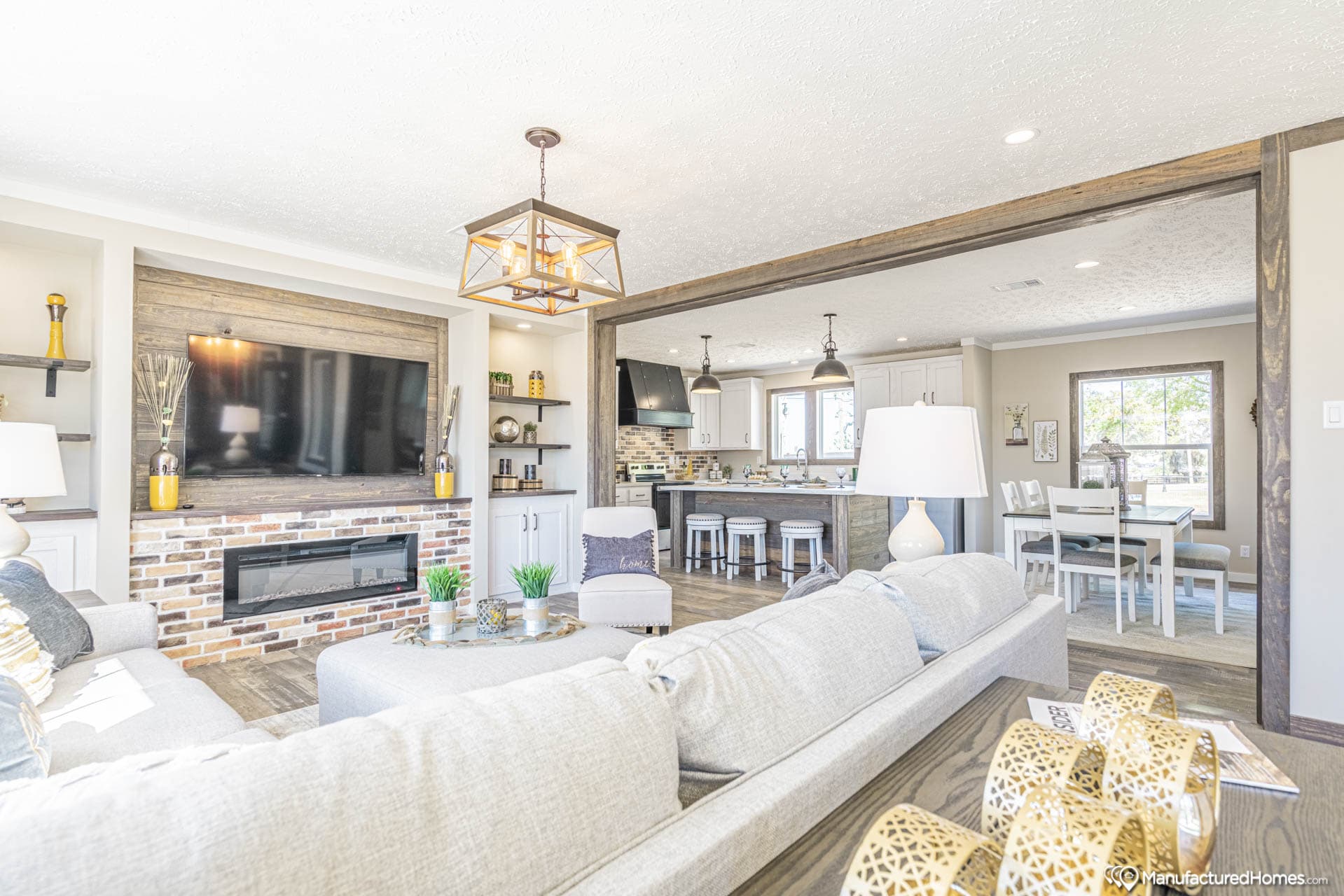 The white oak  interior home features