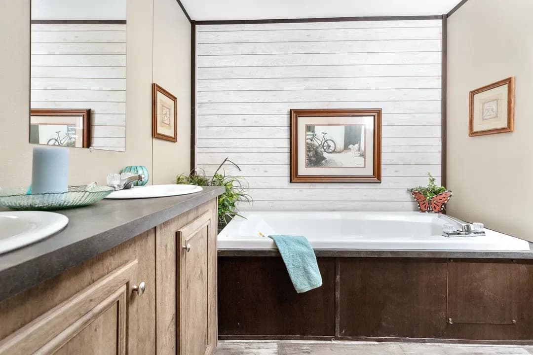 The sherman bathroom home features