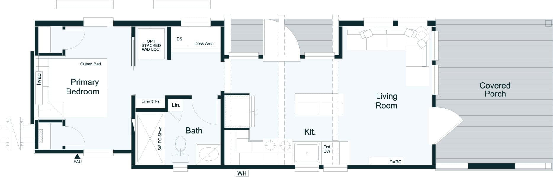 Skyway floor plan home features