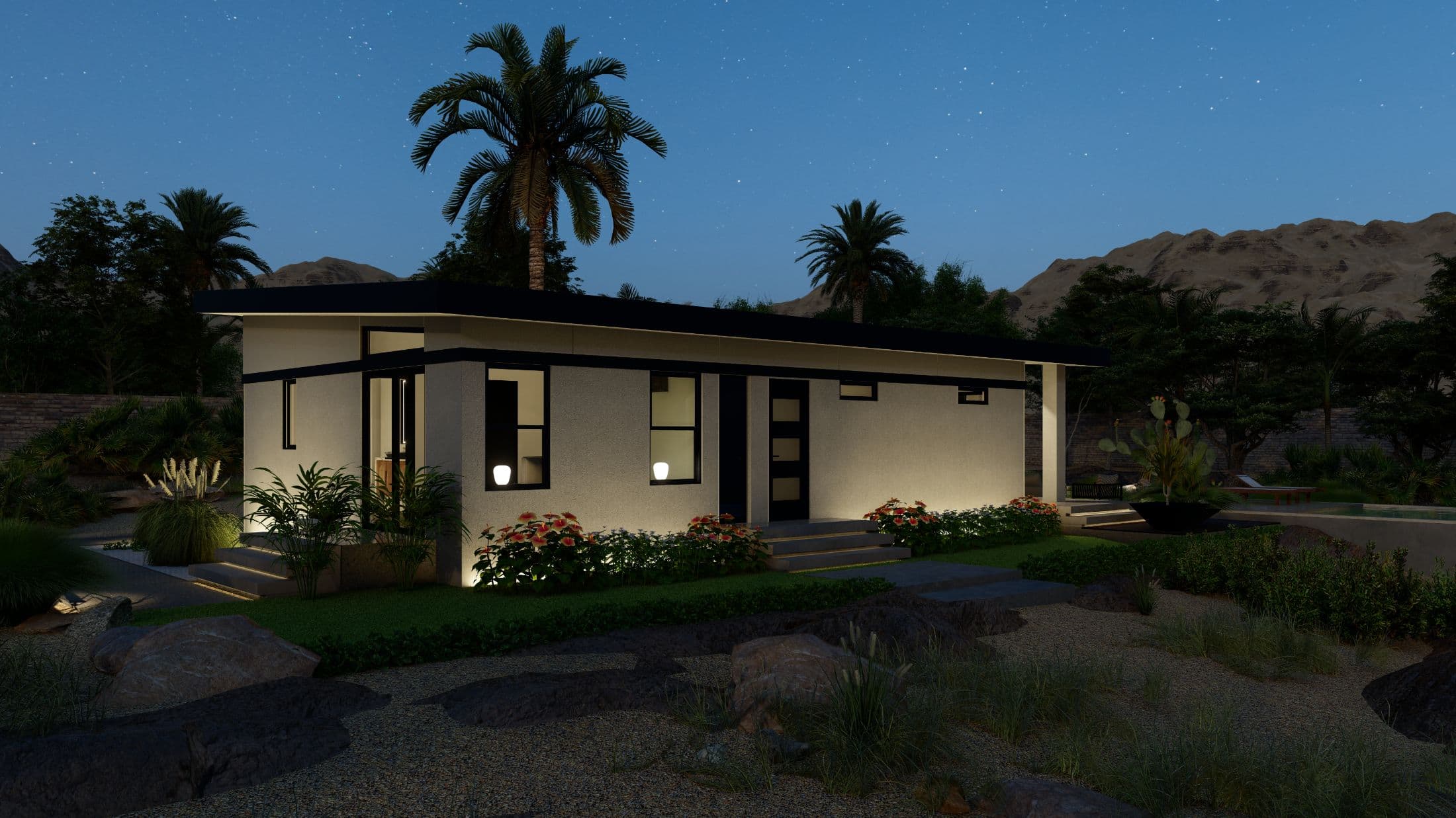 Model 26 exterior home features