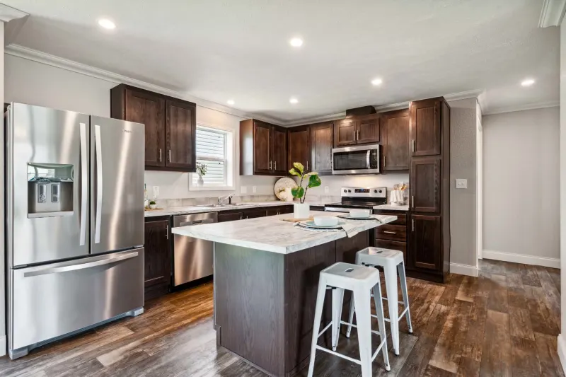 Prairie dune kitchen home features