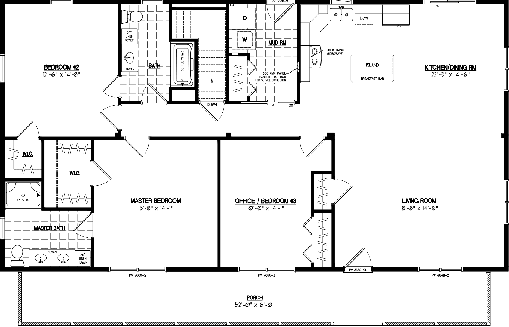 Musketeer 3056 floor plan home features