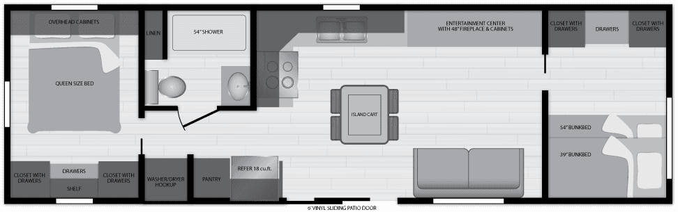 Lakeside 8180 floor plan home features