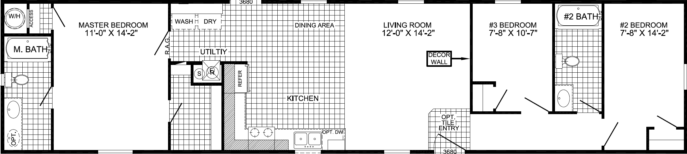 Dash 3 floor plan home features