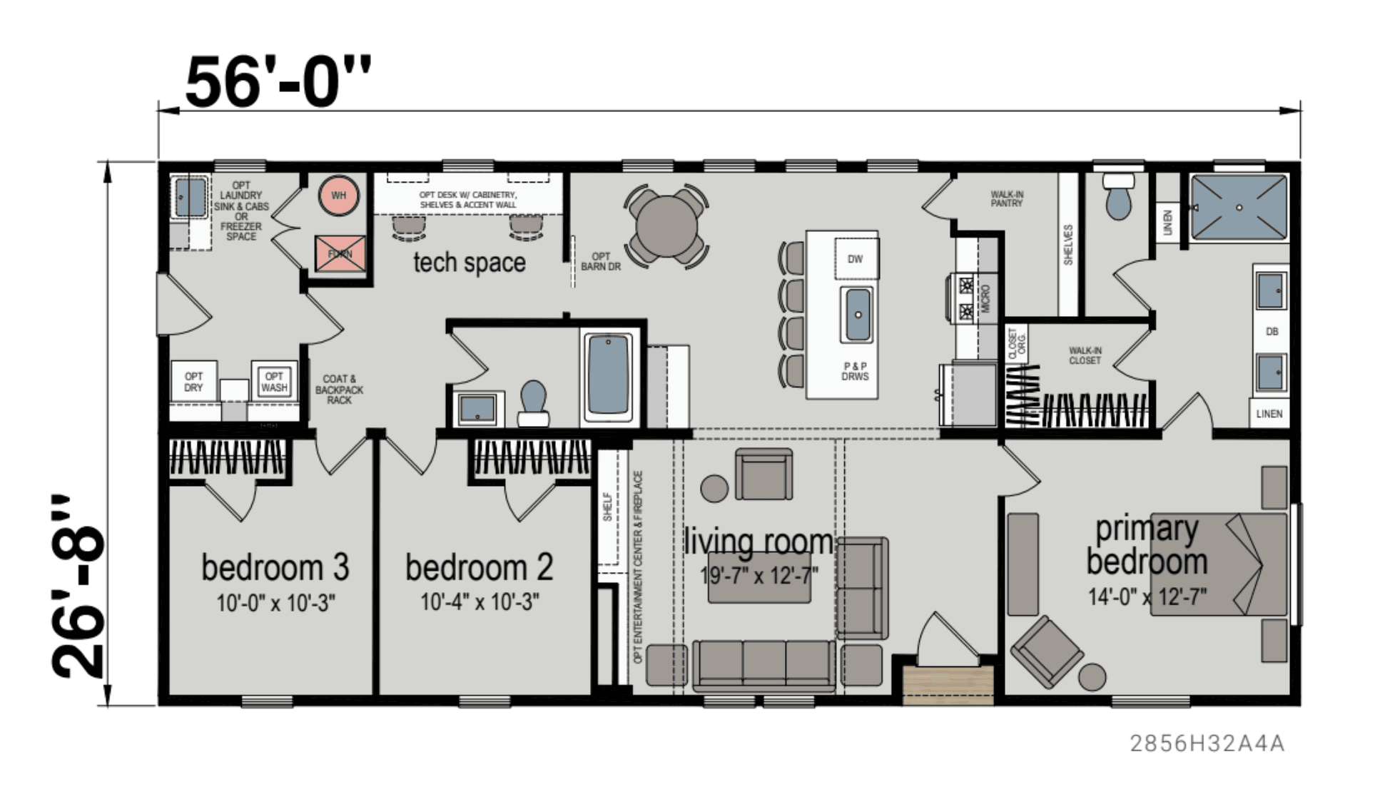 Kritzer floor plan home features