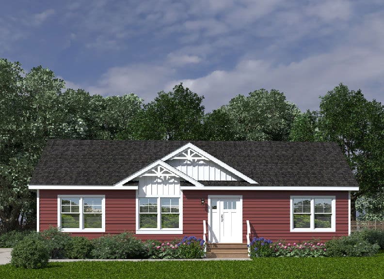 Homestead vi ranch hero, elevation, and exterior home features