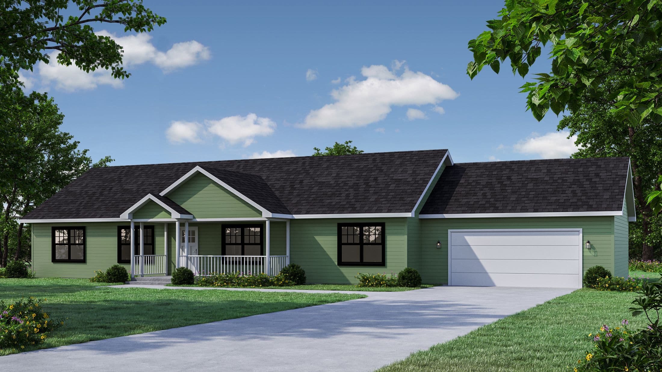 Amarillo hero, elevation, and exterior home features