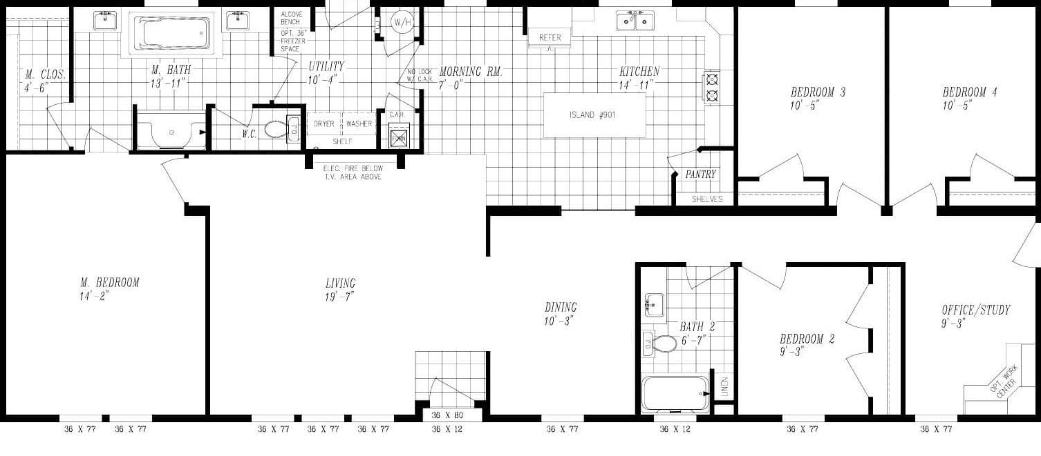 Marlette special 3074 floor plan home features