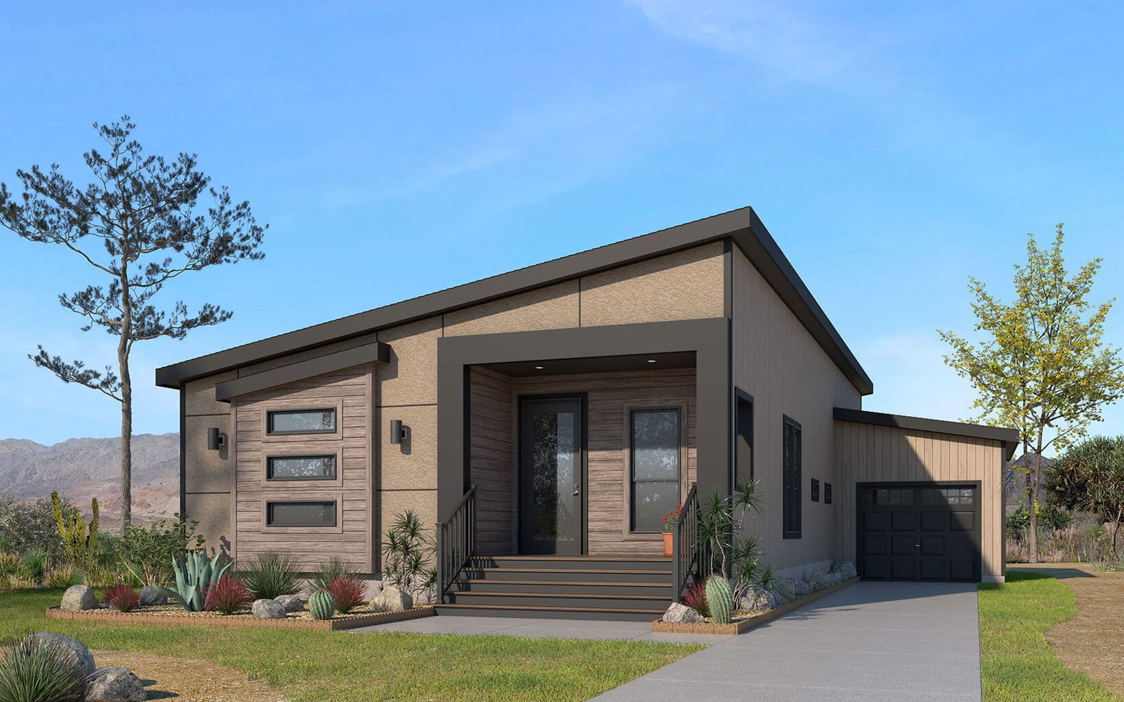The calistoga hero, elevation, and exterior home features