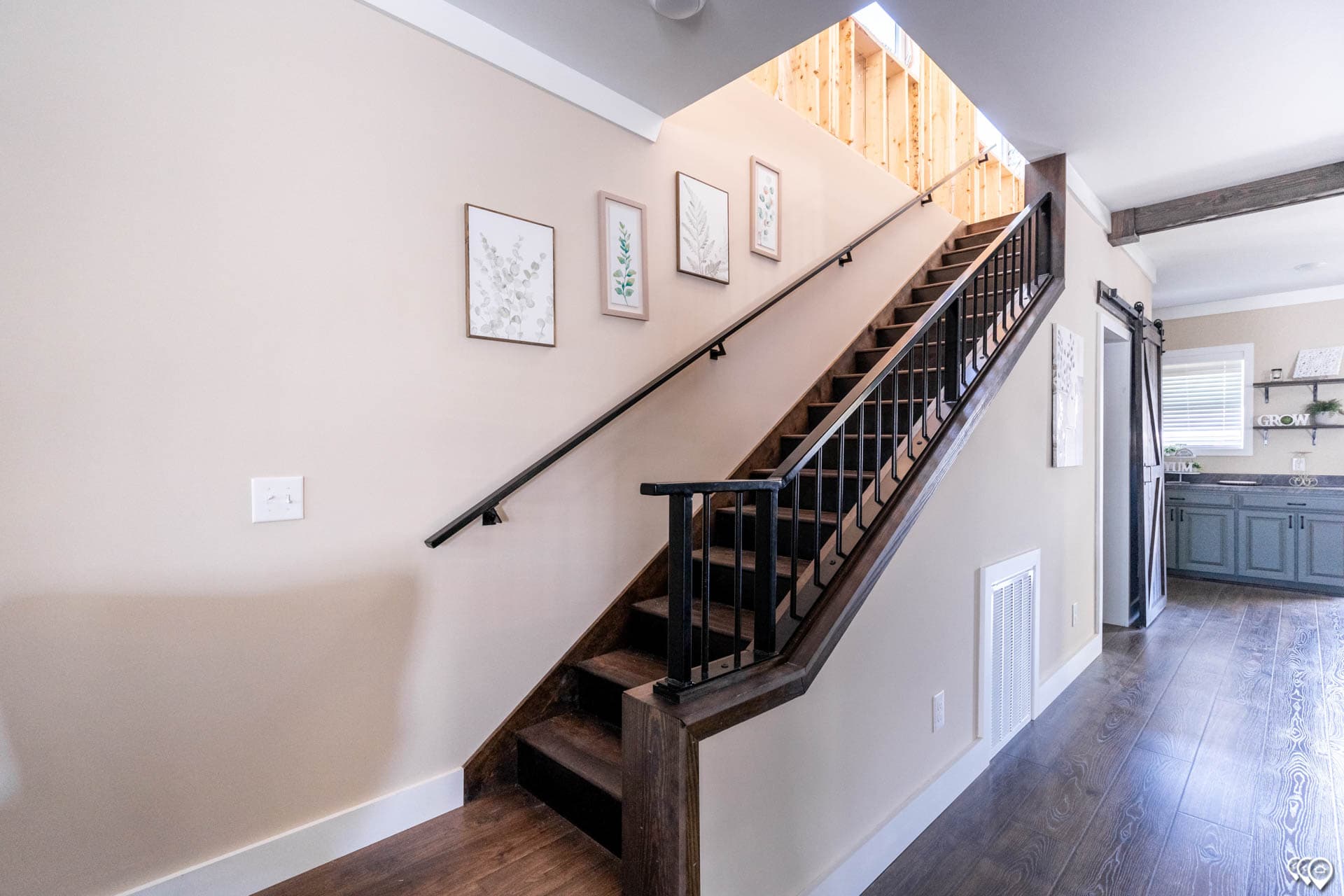 The barndominium 2 interior home features