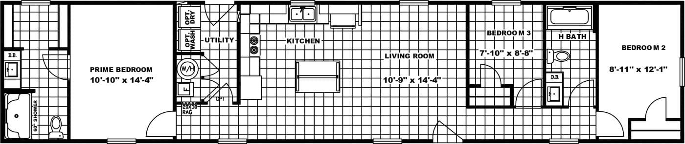 Thoroughbred floor plan home features