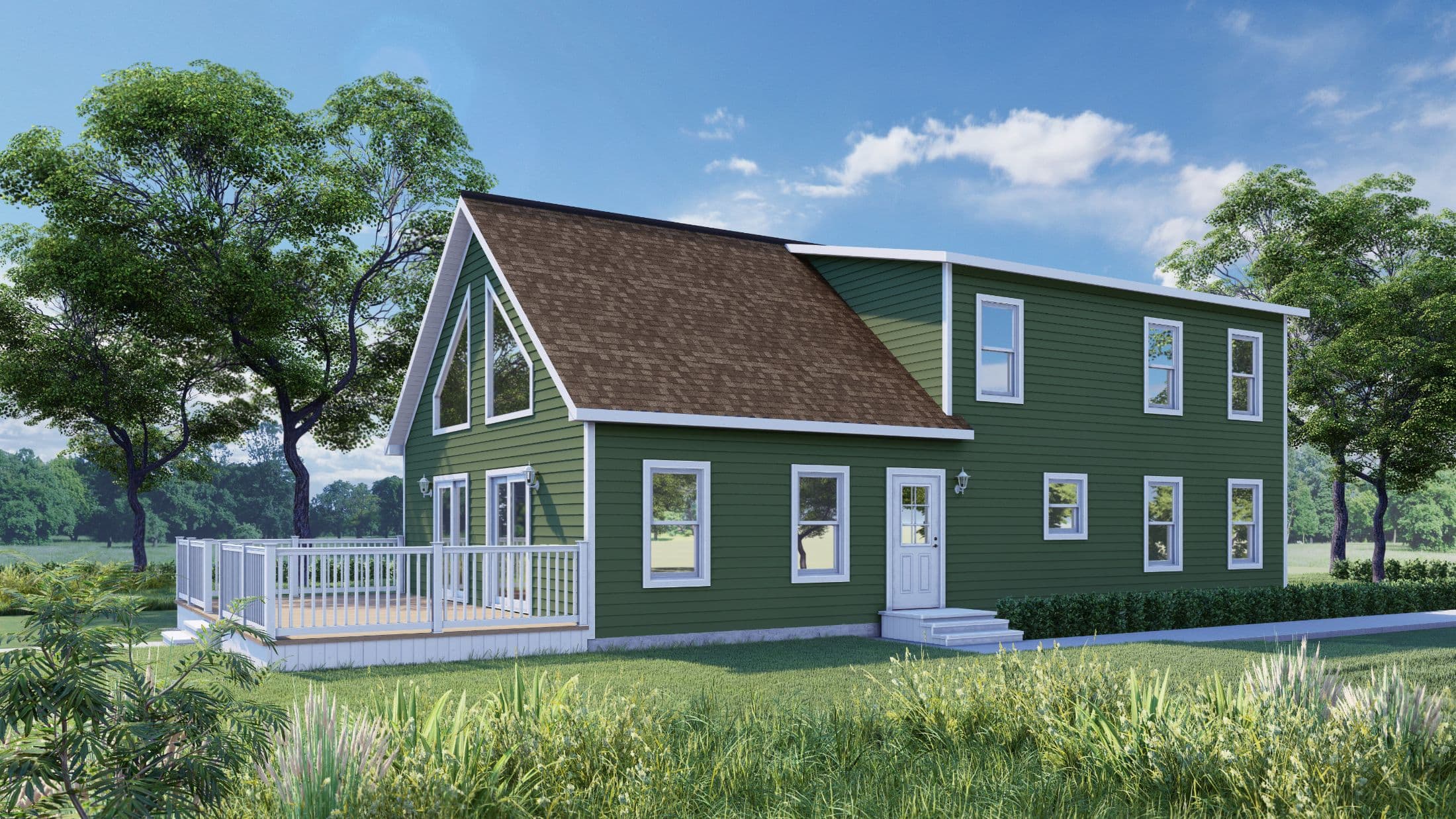 Two story hero, elevation, and exterior home features