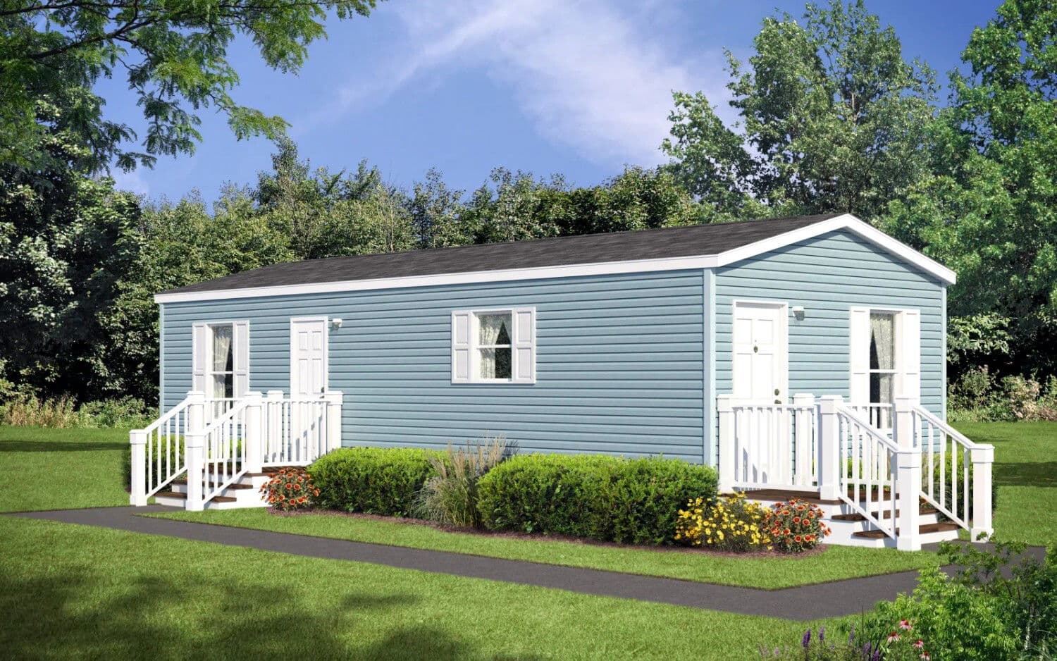 Pike hero, elevation, and exterior home features