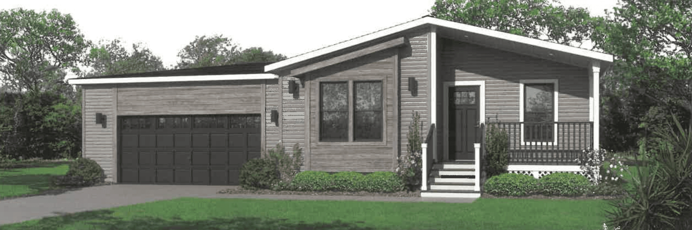 Dorset mod hero, elevation, and exterior home features