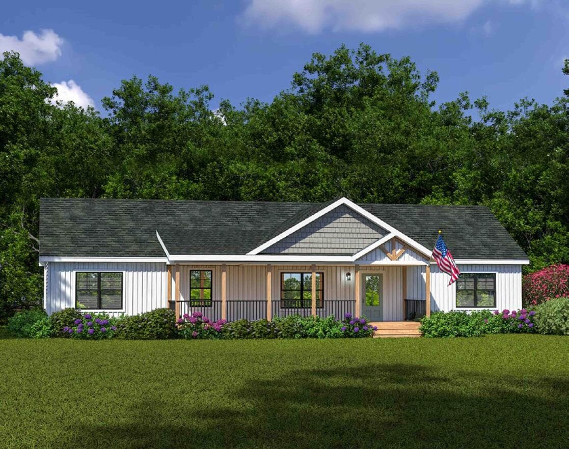 Grandview ii ranch hero, elevation, and exterior home features