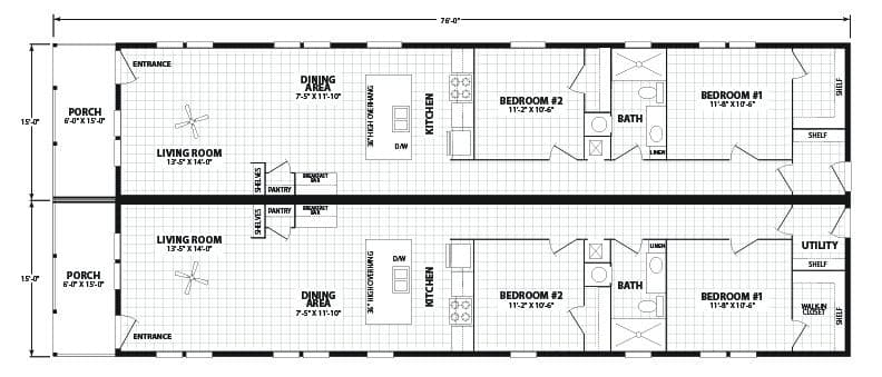 Anthem series floor plan home features