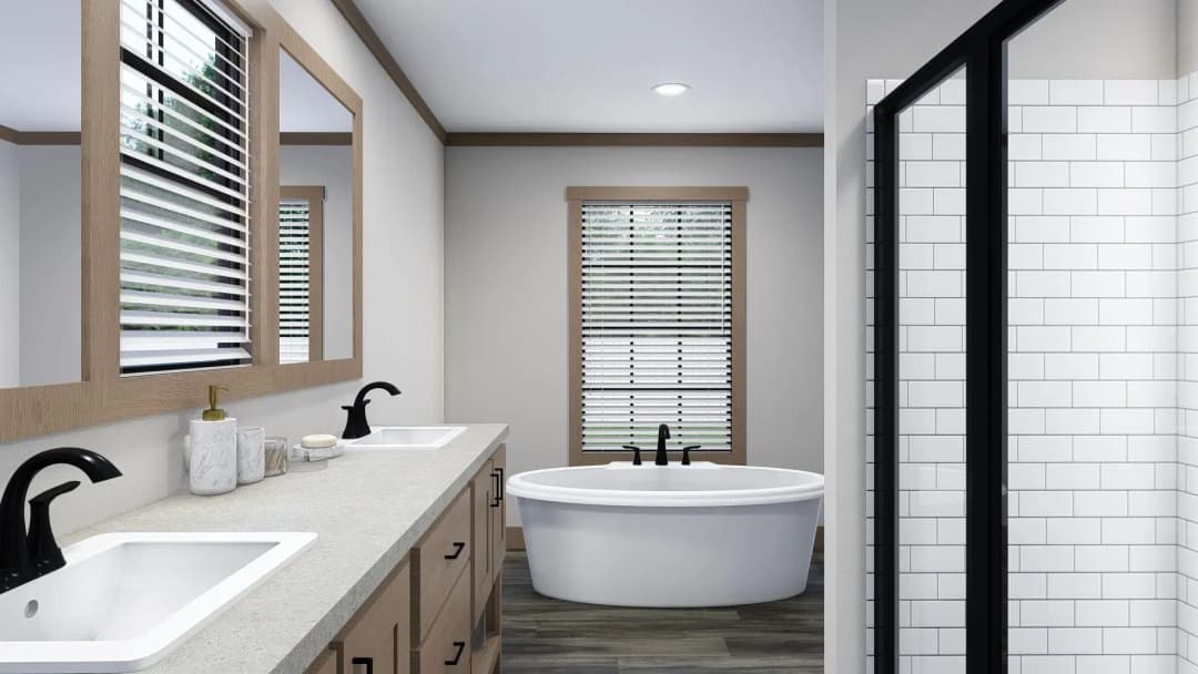 The loralei bathroom home features