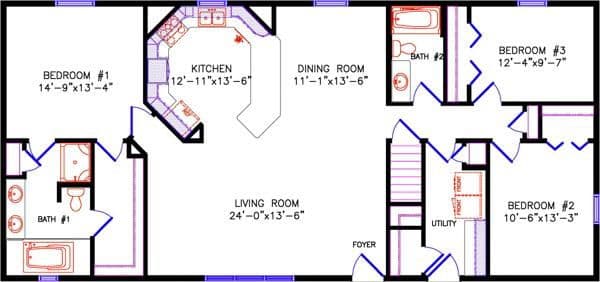 Brookdale 2326 floor plan home features