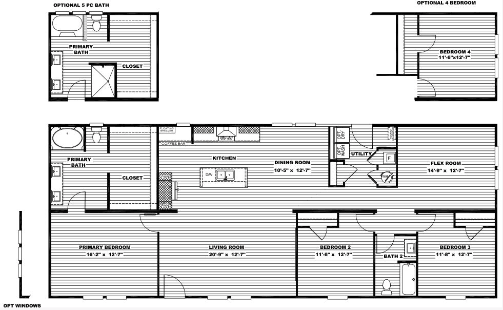 Crockett floor plan home features
