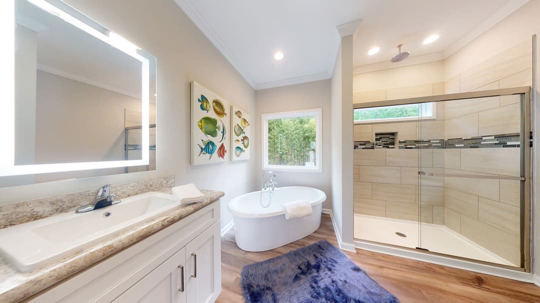 Logan ranch bathroom home features