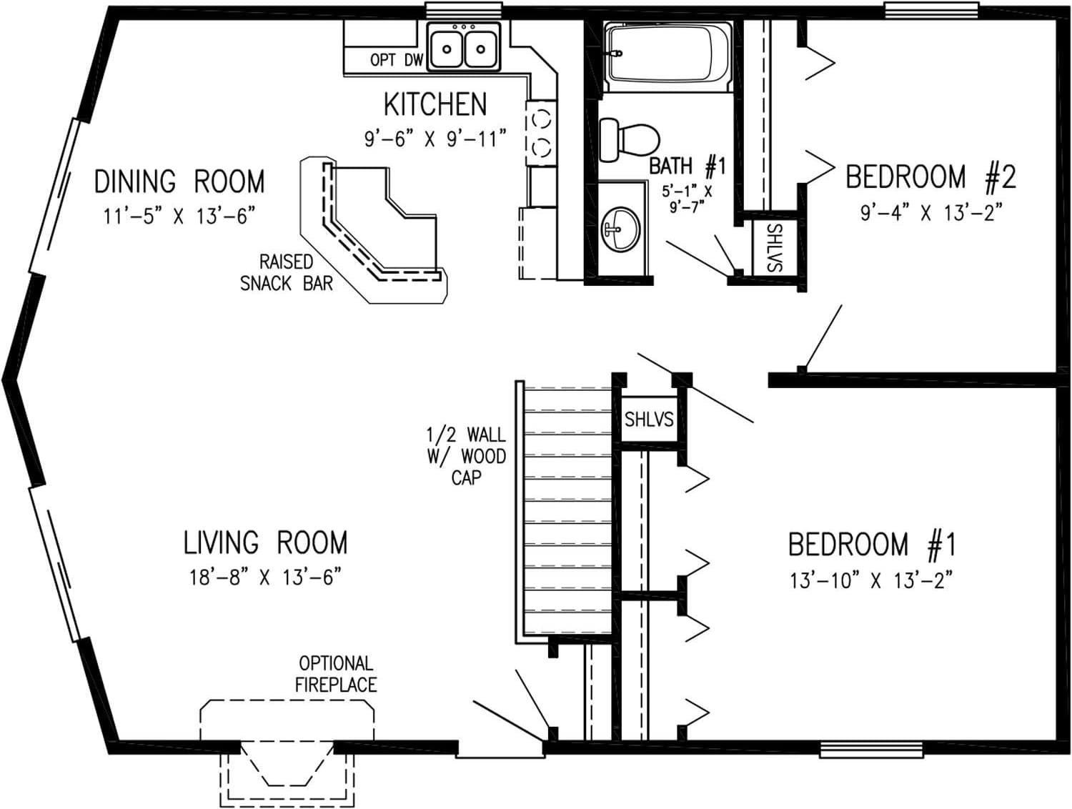 Cedar ridge floor plan home features