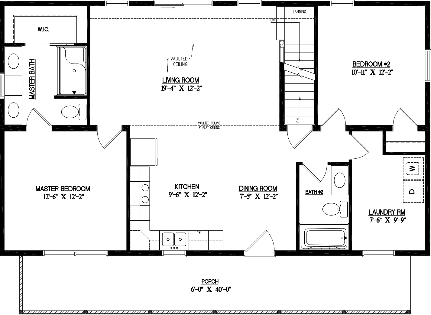 Timberline 2644 floor plan home features