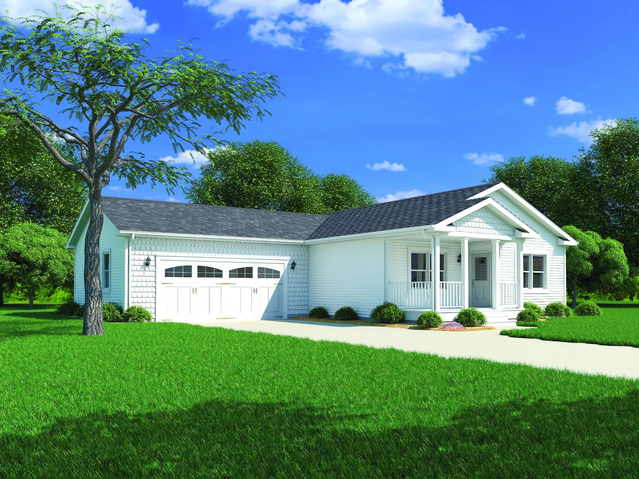 Delaware iii hero, elevation, and exterior home features
