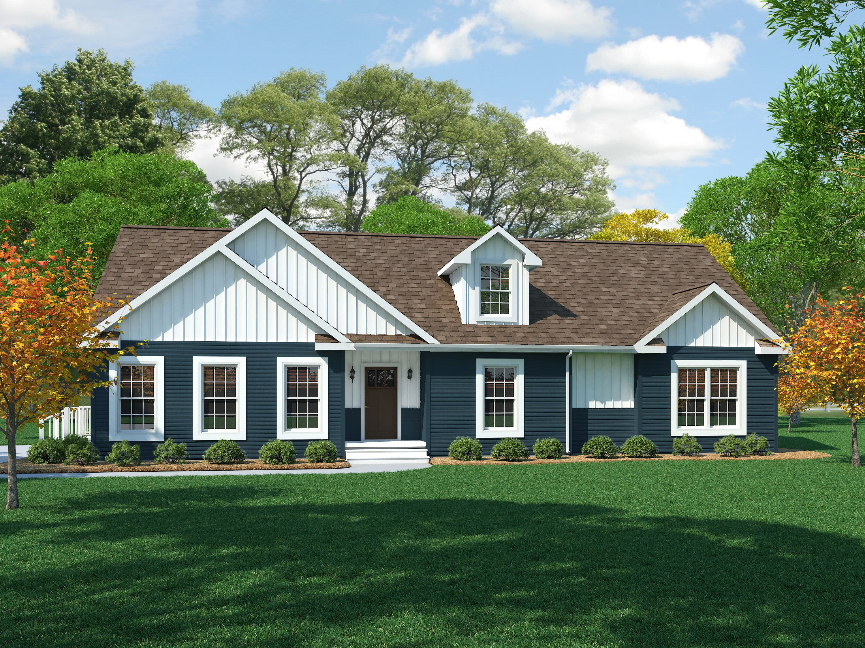 Ultra ranch 2p2401-x elevation and exterior home features