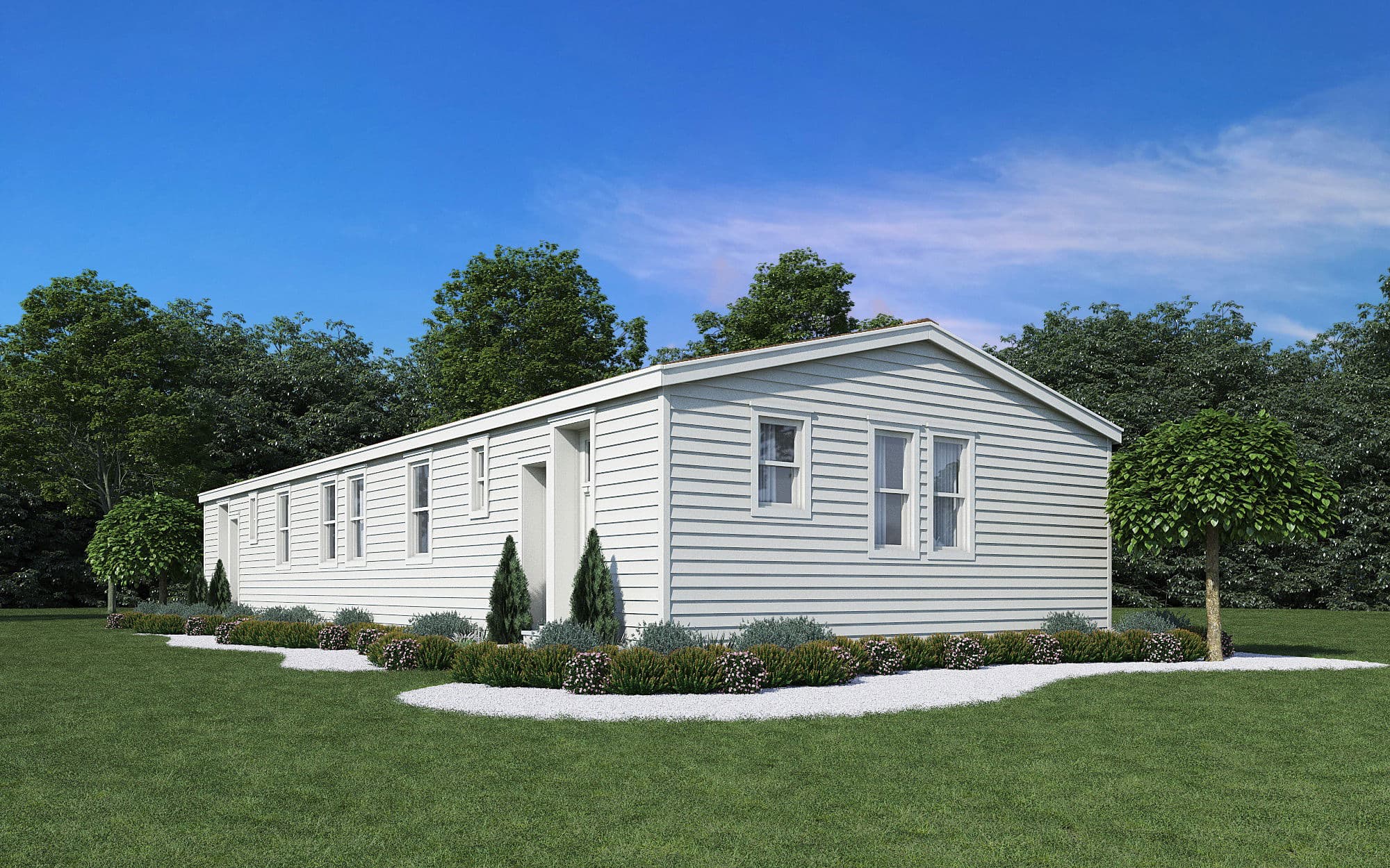 The glacier elevation home features