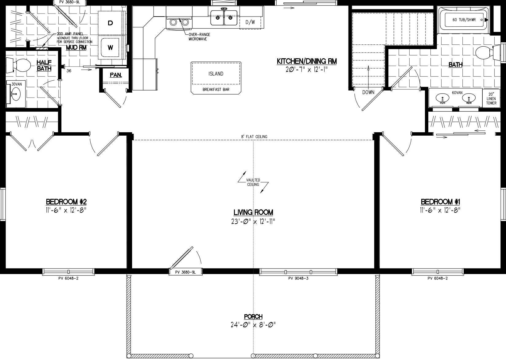 Alpine 2648 ii floor plan home features