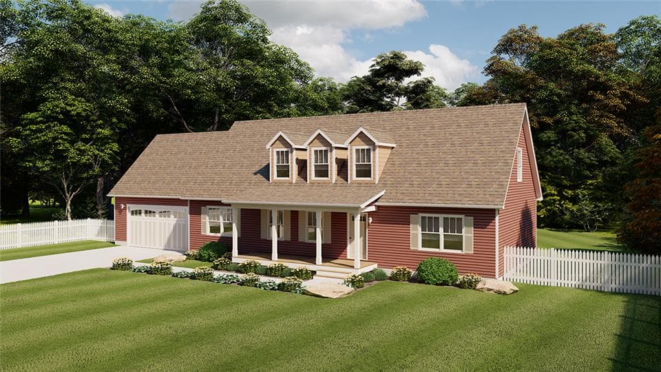 Audubon cape hero, elevation, and exterior home features