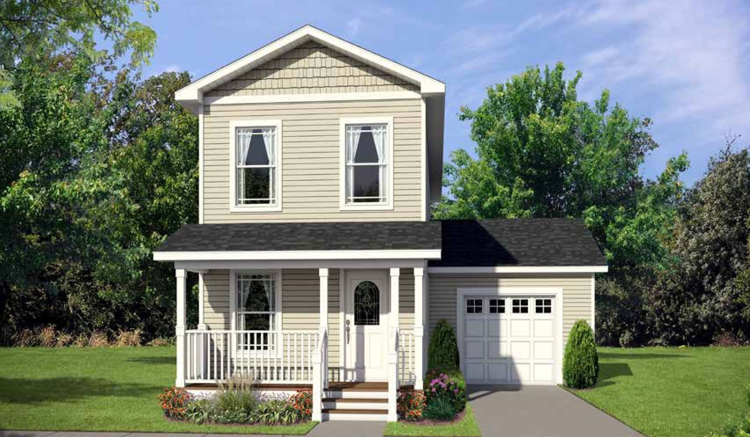 The piedmont hero, elevation, and exterior home features