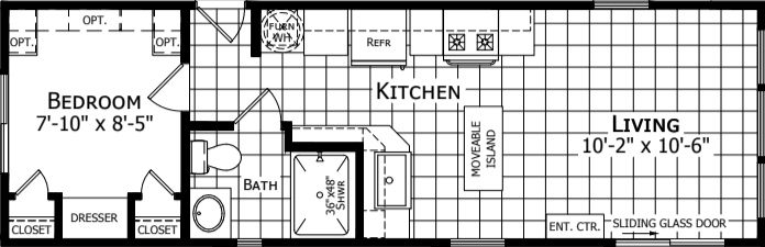 Park model a902 floor plan home features