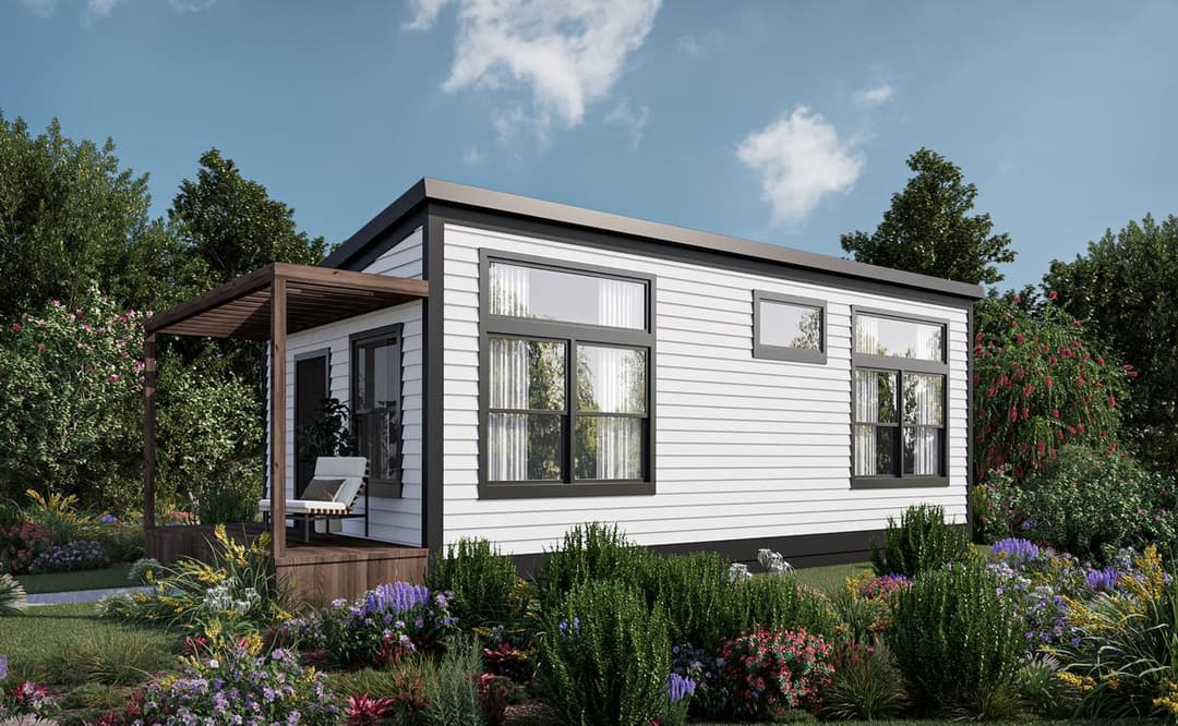 Knoll elevation and exterior home features