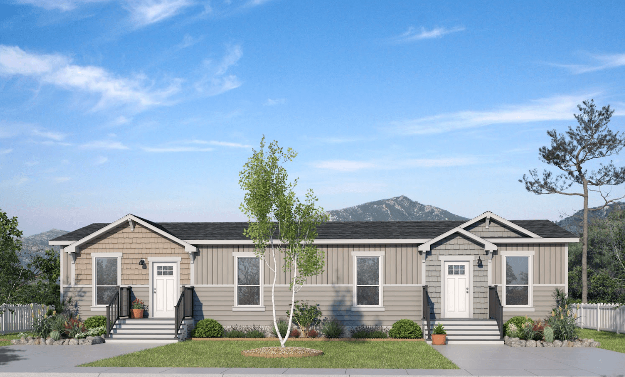 The glacier elevation and exterior home features