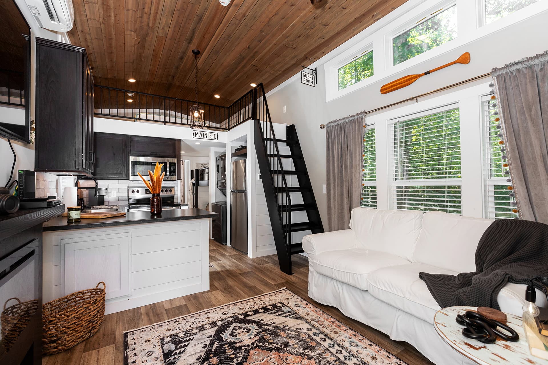 Swayback interior home features