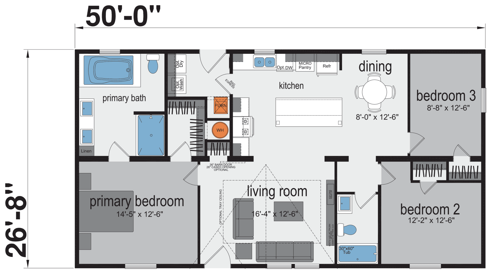 Valencia floor plan home features