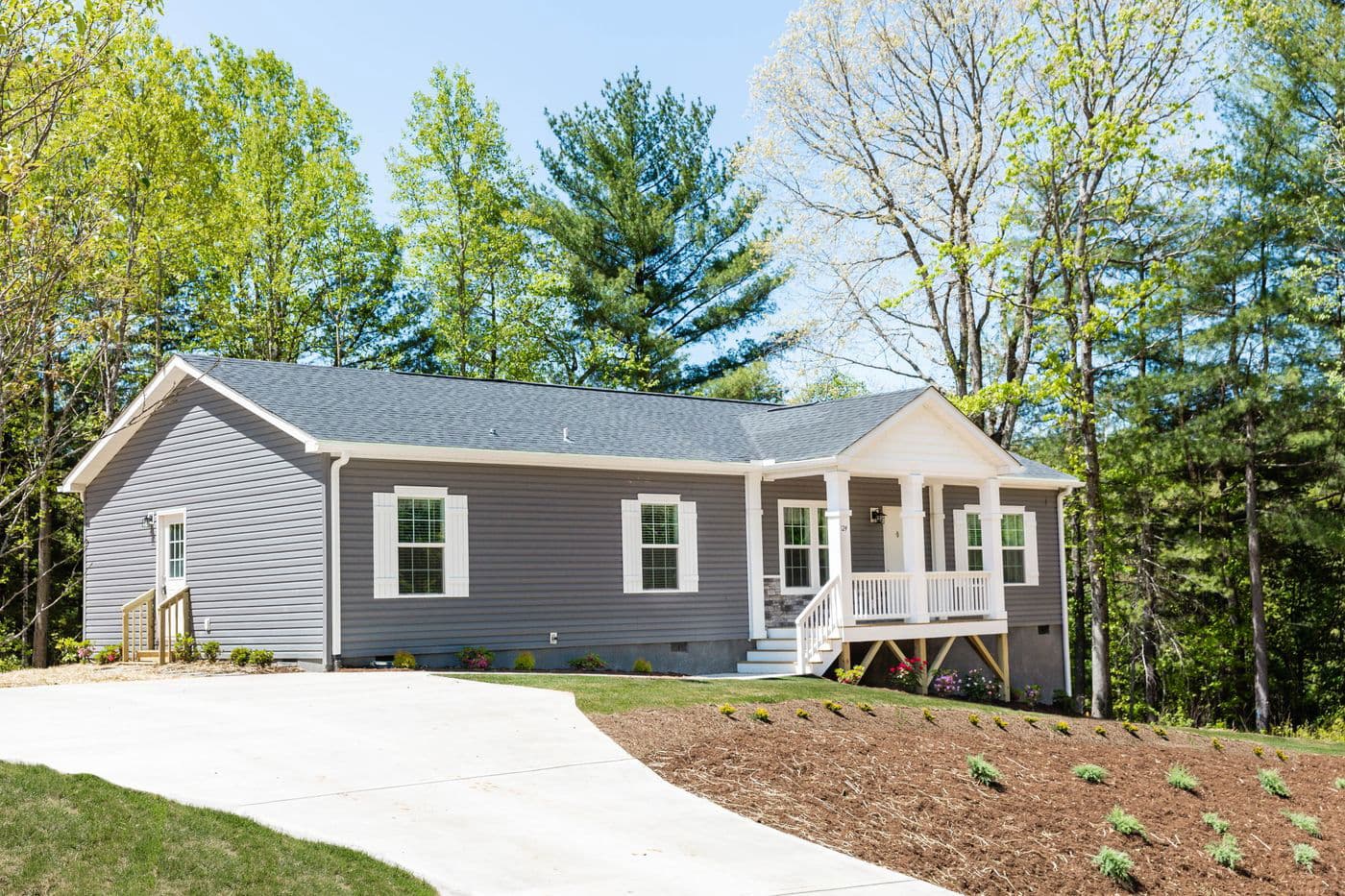 The elite 60 hero, elevation, and exterior home features