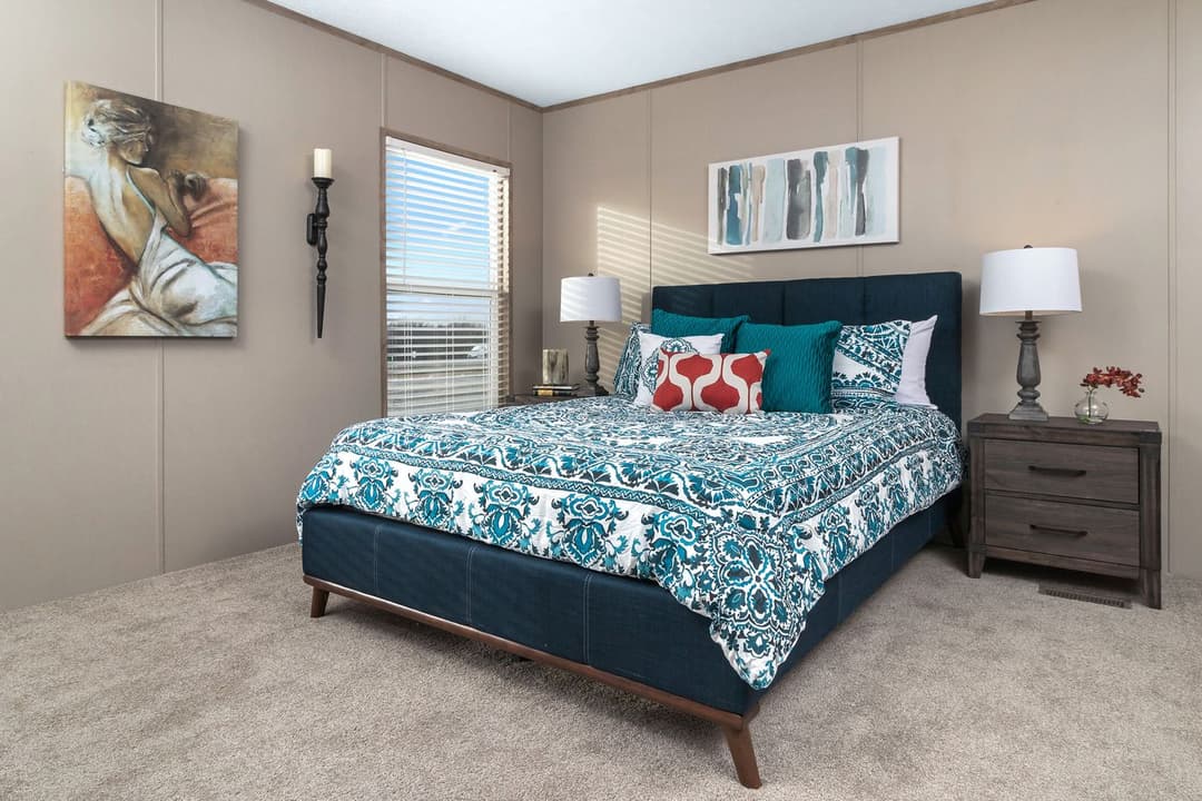 Farmhouse flex bedroom home features