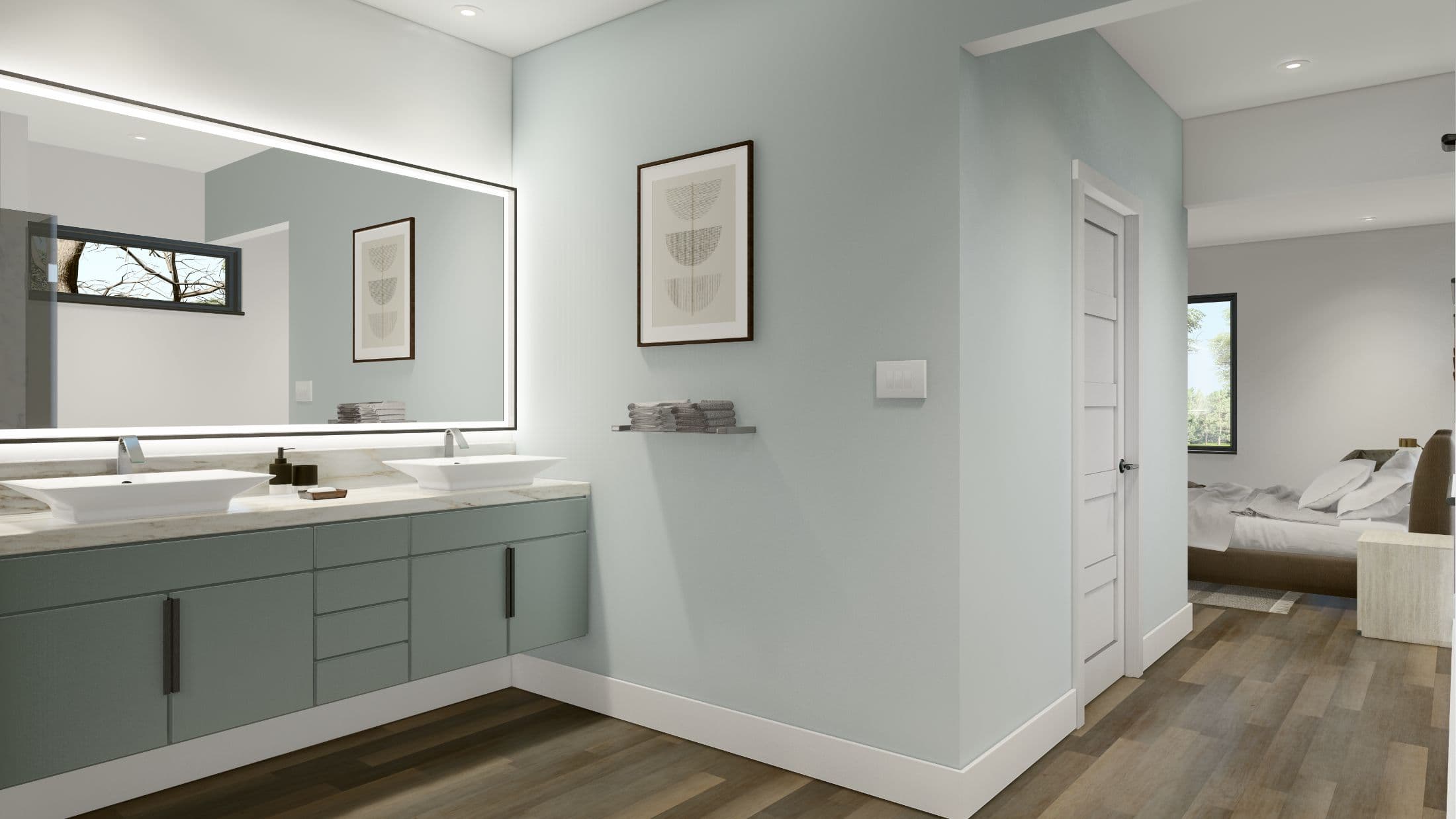 Model 9 bathroom home features