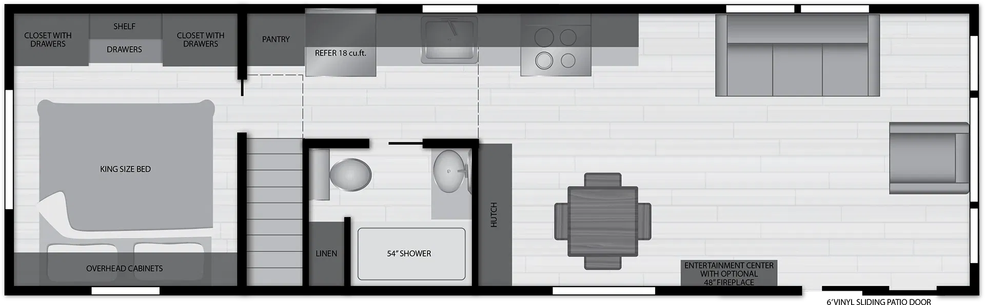 Lakeside 8043k floor plan home features
